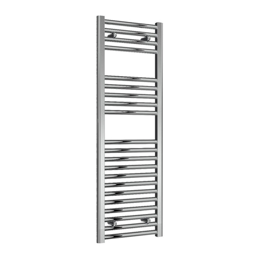  Reina Diva Vertical Flat Heated Towel Rail - Chrome - 1200 x 400mm