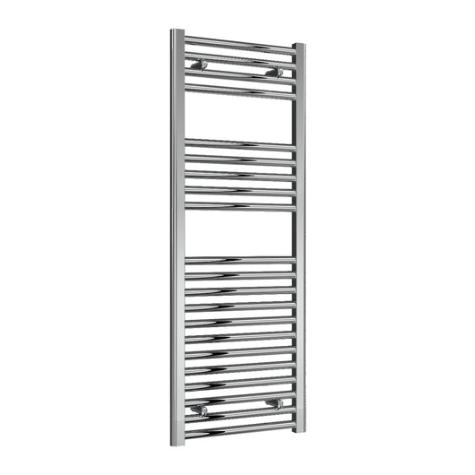 Reina Diva Vertical Flat Heated Towel Rail - Chrome - 1200 x 450mm