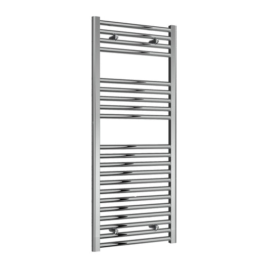  Reina Diva Vertical Flat Heated Towel Rail - Chrome - 1200 x 500mm
