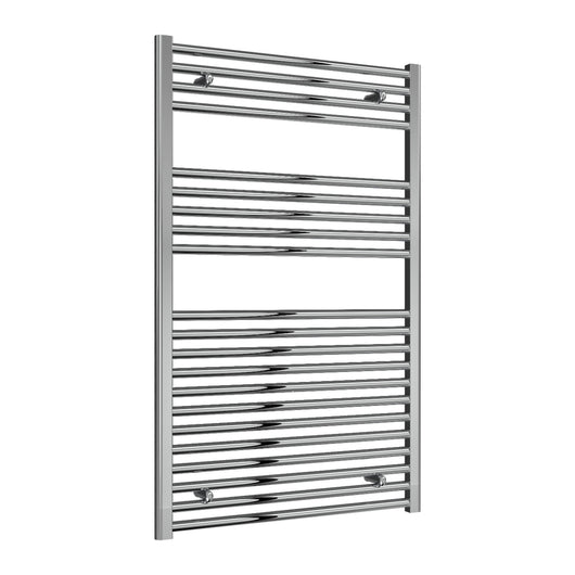  Reina Diva Vertical Flat Heated Towel Rail - Chrome - 1200 x 750mm