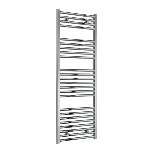  Reina Diva Vertical Flat Heated Towel Rail - Chrome - 1400 x 500mm