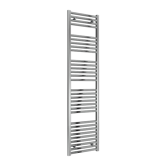  Reina Diva Vertical Flat Heated Towel Rail - Chrome - 1800 x 450mm