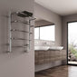 Reina Elvo Designer Heated Towel Rail - Polished Stainless Steel - welovecouk