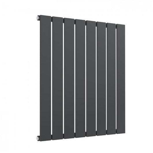 Reina Flat Horizontal Single Designer Radiator - 600 x 588mm - Anthracite
