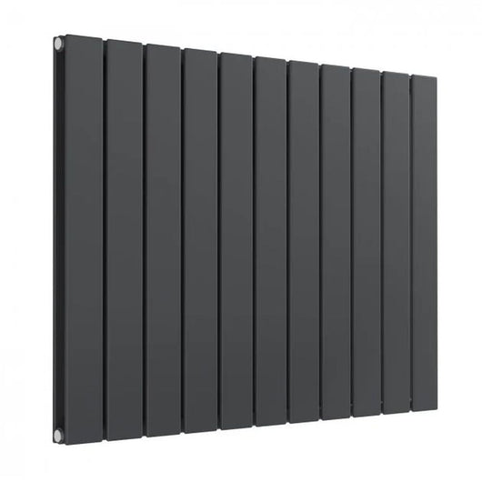  Reina Flat Horizontal Double Designer Radiator - 600 x 810mm - Anthracite