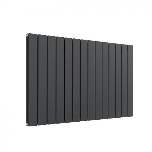  Reina Flat Horizontal Double Designer Radiator - 600 x 1032mm - Anthracite