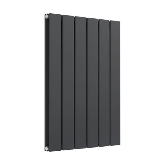  Reina Flat Horizontal Double Designer Radiator - 600 x 440mm - Anthracite