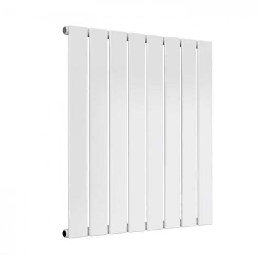  Reina Flat Horizontal Single Designer Radiator - 600 x 588mm - White