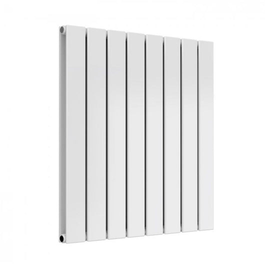  Reina Flat Horizontal Double Designer Radiator - 600 x 588mm - White
