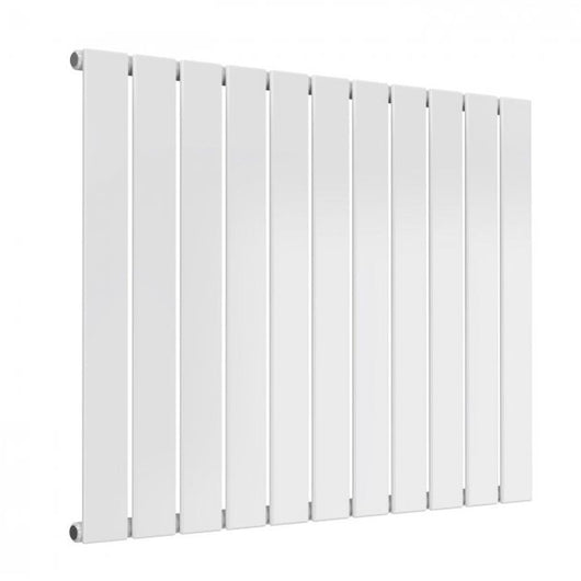  Reina Flat Horizontal Single Designer Radiator - 600 x 810mm - White
