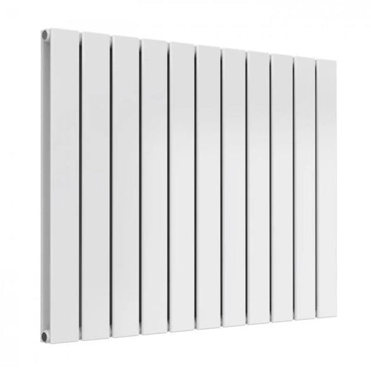  Reina Flat Horizontal Double Designer Radiator - 600 x 810mm - White