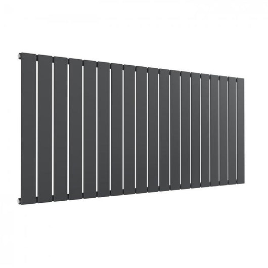  Reina Flat Horizontal Single Designer Radiator - 600 x 1402mm - Anthracite