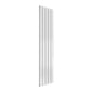 Reina Flat Vertical Mild Steel Double Column Radiator 1600 x 366 - White