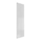 Reina Flat Vertical Mild Steel Double Column Radiator 1600 x 440 - White