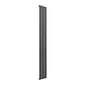 Reina Flat Vertical Mild Steel Single Column Radiator 1600 x 218 - Anthracite