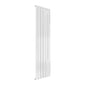 Reina Flat Vertical Mild Steel Single Column Radiator 1600 x 440 - White