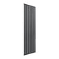 Reina Flat Vertical Mild Steel Single Column Radiator 1600 x 514 - Anthracite