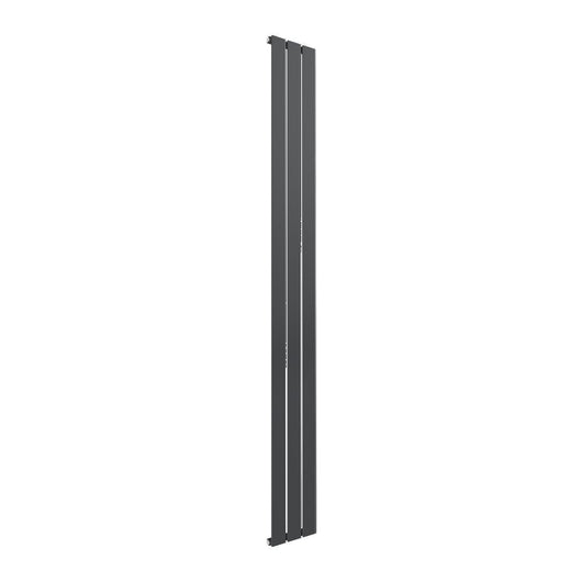  Reina Flat Vertical Mild Steel Single Column Radiator 1800 x 218 - Anthracite