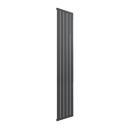  Reina Flat Vertical Mild Steel Single Column Radiator 1800 x 366 - Anthracite