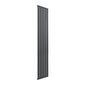 Reina Flat Vertical Mild Steel Single Column Radiator 1800 x 366 - Anthracite