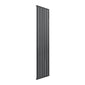 Reina Flat Vertical Mild Steel Single Column Radiator 1800 x 440 - Anthracite