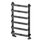 Reina Flora Designer Heated Towel Rail - 800 x 500mm - Brushed Gun Metal - welovecouk