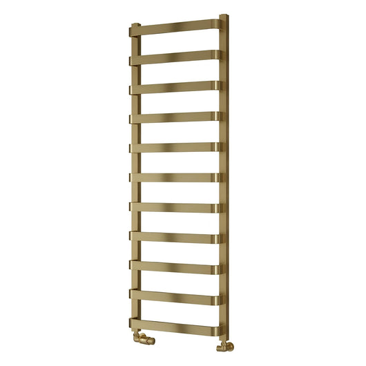  Reina Flora Designer Heated Towel Rail - 1500 x 500mm - Brushed Brass