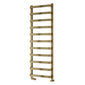 Reina Flora Designer Heated Towel Rail - 1500 x 500mm - Brushed Brass - welovecouk