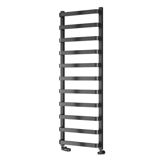  Reina Flora Designer Heated Towel Rail - 1500 x 500mm - Brushed Gun Metal