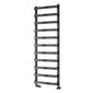 Reina Flora Designer Heated Towel Rail - 1500 x 500mm - Brushed Gun Metal - welovecouk