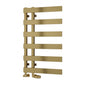 Reina Florina Designer Heated Towel Rail - 800 x 500mm - Brushed Brass - welovecouk
