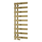 Reina Florina Designer Heated Towel Rail - 1235 x 500mm - Brushed Brass - welovecouk