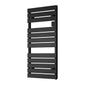 Reina Gia Vertical Electric Designer Heated Towel Rail - 1120 x 550mm - Black - welovecouk
