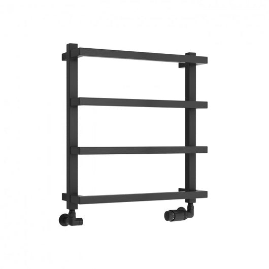  Reina Glora Designer Heated Towel Rail - 555 x 500mm - Anthracite