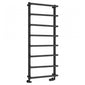 Reina Glora Designer Heated Towel Rail - 1195 x 500mm - Anthracite - welovecouk
