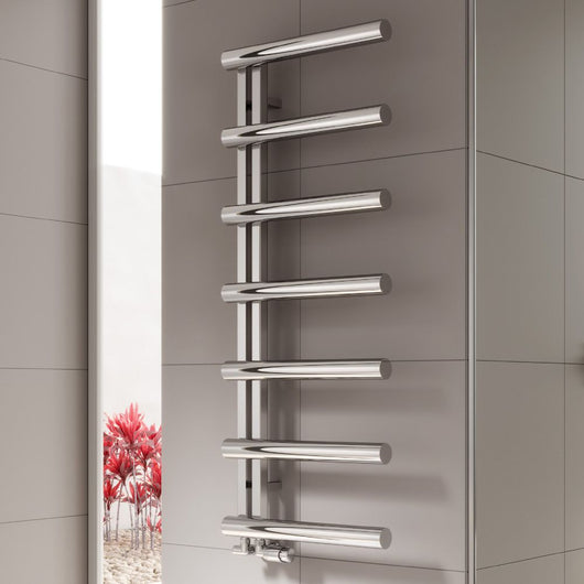  Reina Grosso 1250 x 500 Polished Chrome Designer Heated Towel Rail