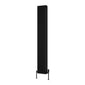 Reina Hedingham Vertical Designer Column Radiator - 1800 x 285mm - Black - welovecouk