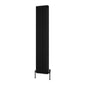 Reina Hedingham Vertical Designer Column Radiator - 1800 x 375mm - Black - welovecouk