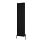 Reina Hedingham Vertical Designer Column Radiator - 1800 x 465mm - Black - welovecouk
