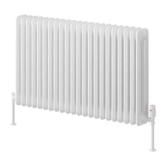  Reina Hedingham Horizontal Designer Column Radiator - 600 x 1000mm - White