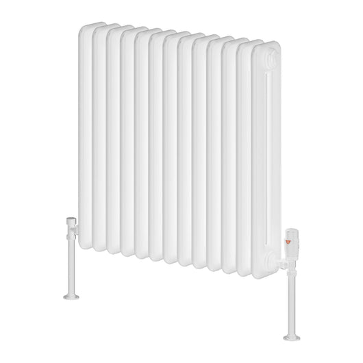  Reina Hedingham Horizontal Designer Column Radiator - 600 x 600mm - White