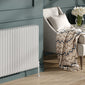 Reina Hedingham Horizontal Designer Column Radiator - 600 x 1265mm - White - welovecouk