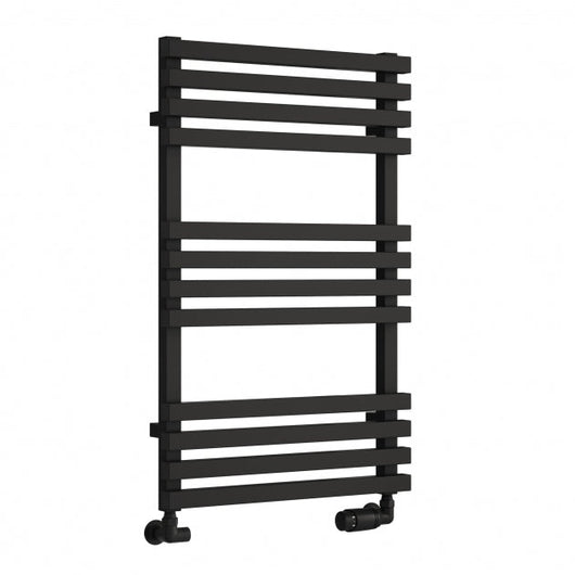 Reina Kale Designer Heated Towel Rail - 816 x 500mm - Black