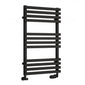 Reina Kale Designer Heated Towel Rail - 816 x 500mm - Black - welovecouk