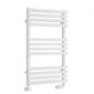 Reina Kale Designer Heated Towel Rail - 816 x 500mm - White - welovecouk