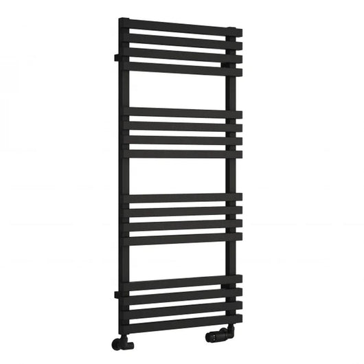 Reina Kale Designer Heated Towel Rail - 1126 x 500mm - Black