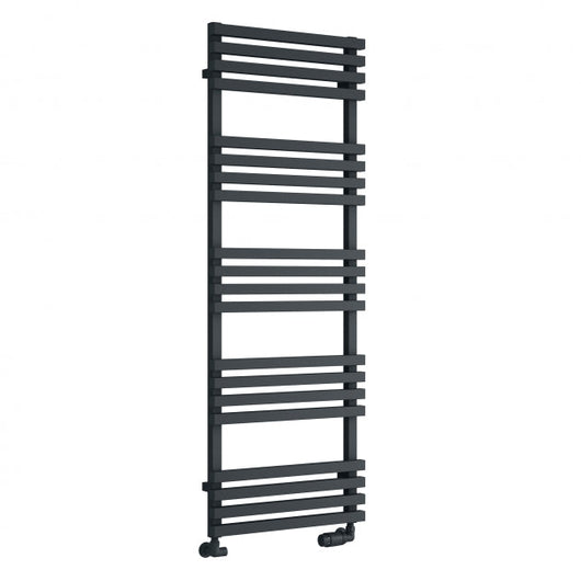  Reina Kale Designer Heated Towel Rail - 1436 x 500mm - Anthracite