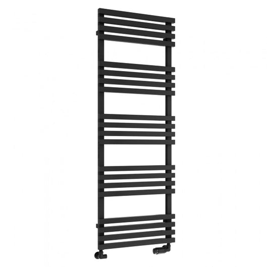  Reina Kale Designer Heated Towel Rail - 1436 x 500mm - Black