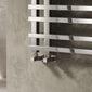 Loge Square Angled Radiator Valve Pair 15mm - Chrome