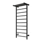 Reina Maira Vertical Designer Electric Heated Towel Rail - 1190 x 500mm - Black - welovecouk
